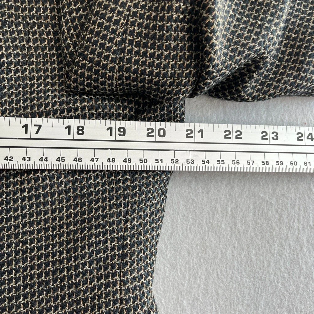 Canali Made In Italy Mens Blazer Brown Patterned Sport Coat Jacket 52R 100% Wool - Picture 5 of 11